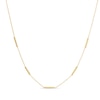 Thumbnail Image 0 of Bar Station Choker Necklace 14K Yellow Gold