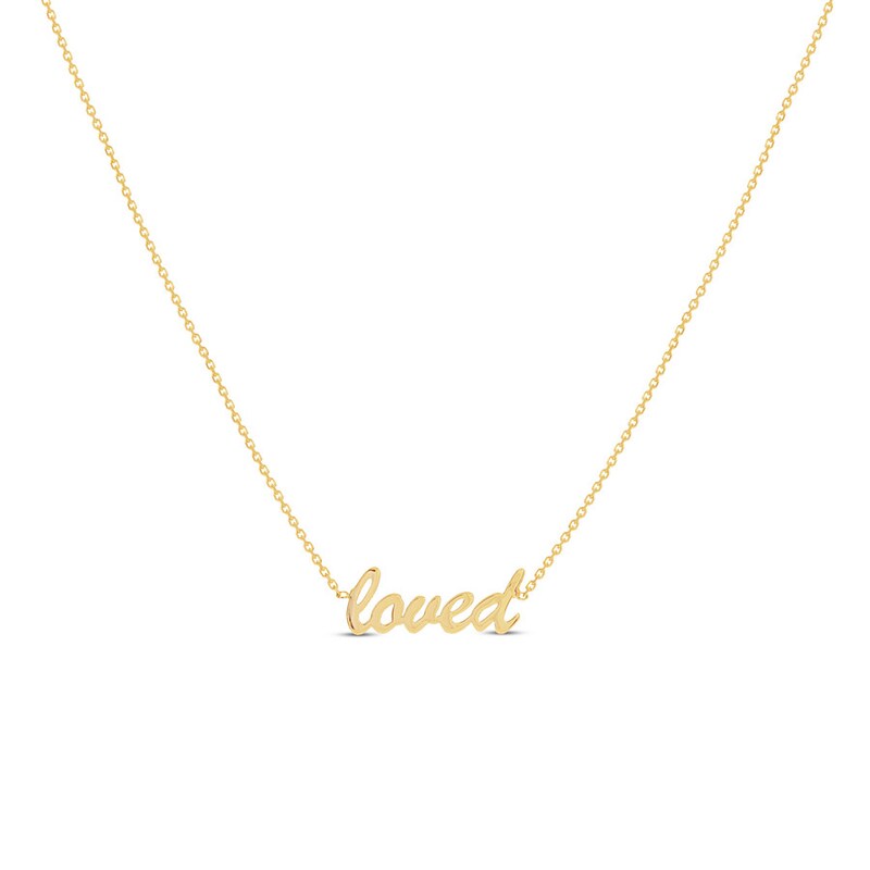 Main Image 1 of &quot;Loved&quot; Choker Necklace 14K Yellow Gold