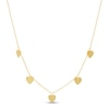Thumbnail Image 1 of Heart Charm Choker Necklace 14K Yellow Gold