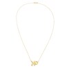 "XO" Necklace 10K Yellow Gold 18"