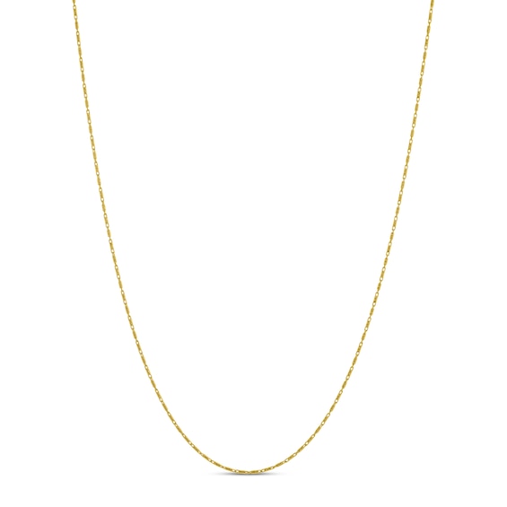 1.05mm Link Chain Necklace Solid 14K Yellow Gold 18"