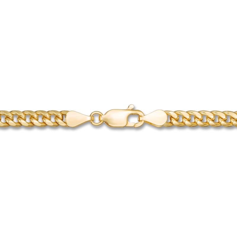 Main Image 2 of Cuban Chain Necklace Hollow 10K Yellow Gold 24&quot;