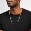 Thumbnail Image 3 of Cuban Chain Necklace Hollow 10K Yellow Gold 24&quot;
