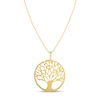 Thumbnail Image 0 of Tree of Life Necklace 10K Yellow Gold 18"