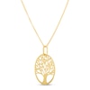 Thumbnail Image 2 of Tree of Life Necklace 10K Yellow Gold 18&quot;