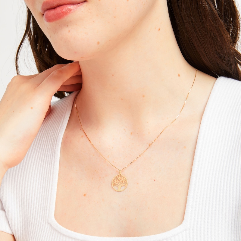 Main Image 5 of Tree of Life Necklace 10K Yellow Gold 18&quot;