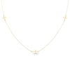 Thumbnail Image 1 of 3 Crosses Necklace 10K Yellow Gold 18&quot;