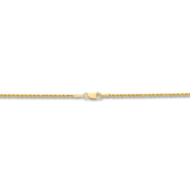 Main Image 2 of Rope Chain Solid 14K Yellow Gold 24&quot;