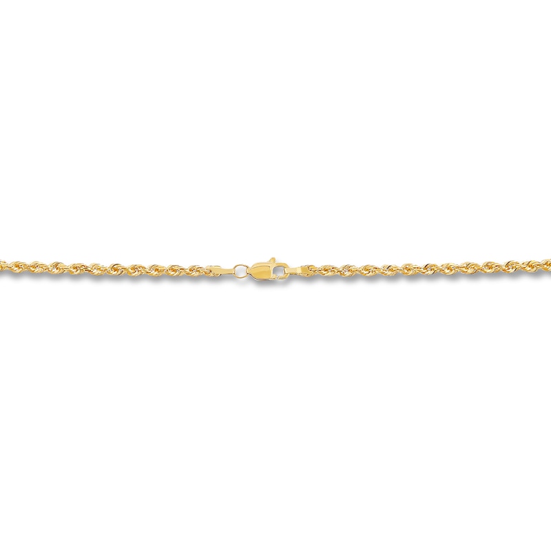 Solid Rope Chain 14K Yellow Gold 18"