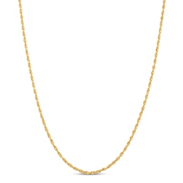 Rope Chain Solid 14K Yellow Gold 22"