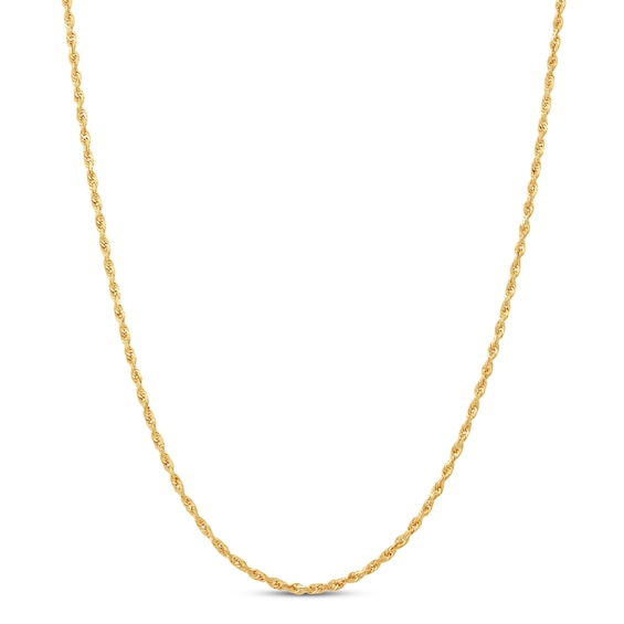 Solid Rope Chain 14K Yellow Gold 22"