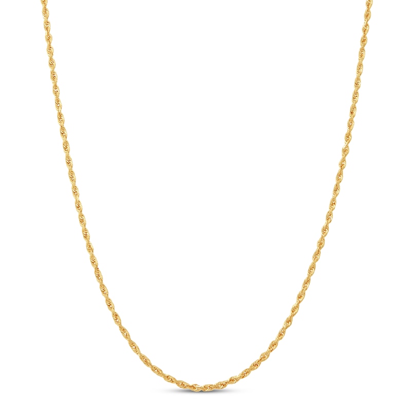 Solid Rope Chain 14K Yellow Gold 22"
