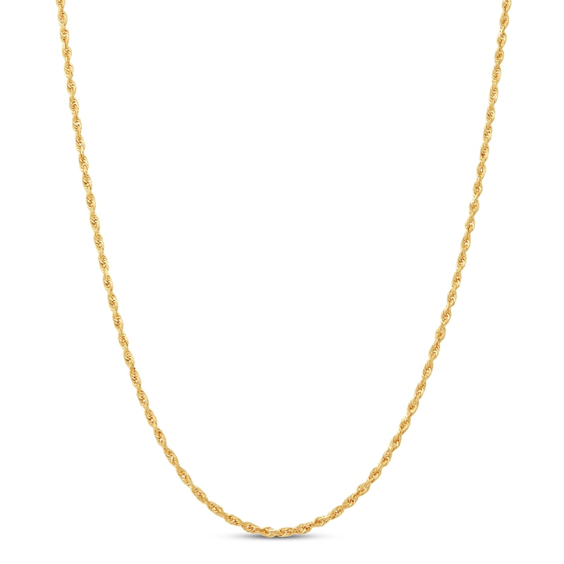 Main Image 1 of Rope Chain Solid 14K Yellow Gold 22&quot;