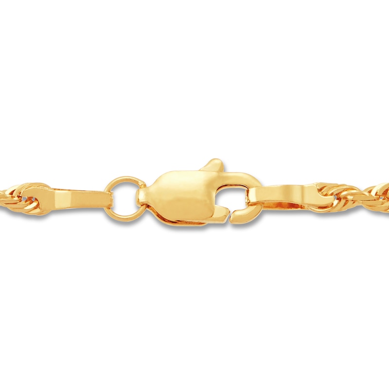 Main Image 2 of Rope Chain Solid 14K Yellow Gold 22&quot;