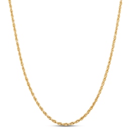Rope Chain Solid 10K Yellow Gold 18"