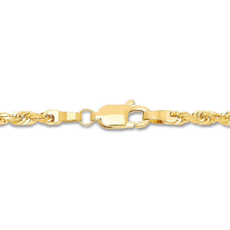 Main Image 2 of Rope Chain Solid 10K Yellow Gold 24&quot;