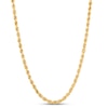 Hollow Rope Chain 2.9-3.0mm 14K Yellow Gold 24"