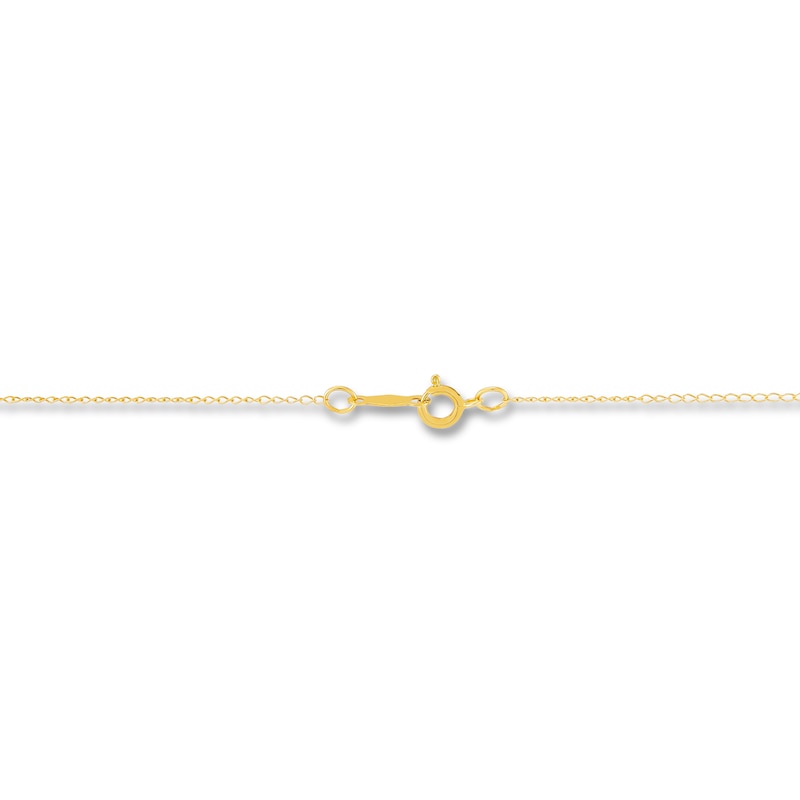 Children's Heart Necklace 14K Yellow Gold 13"