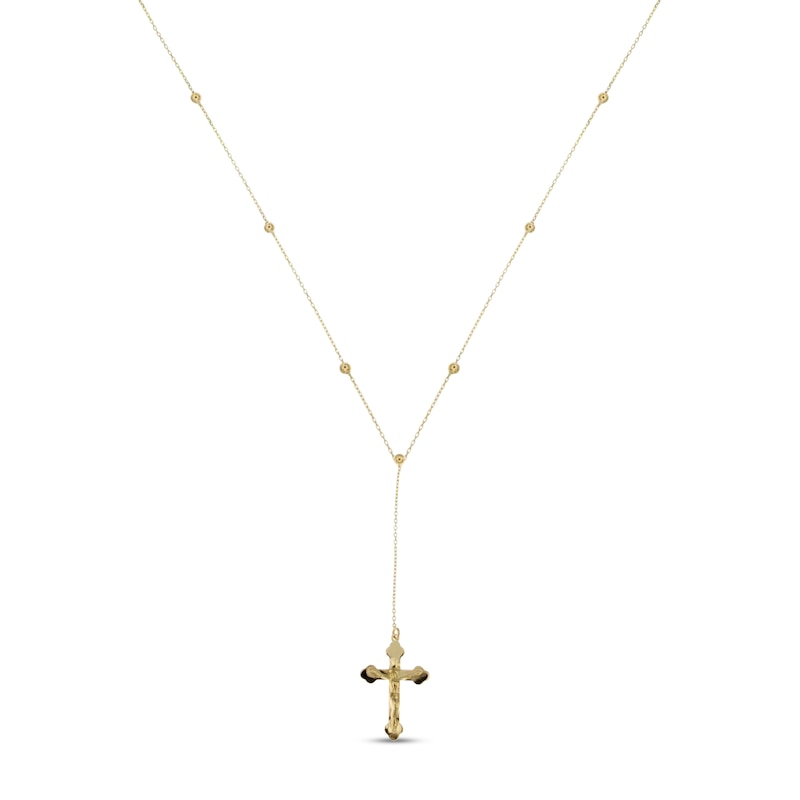 Crucifix Necklace 10K Yellow Gold 18"