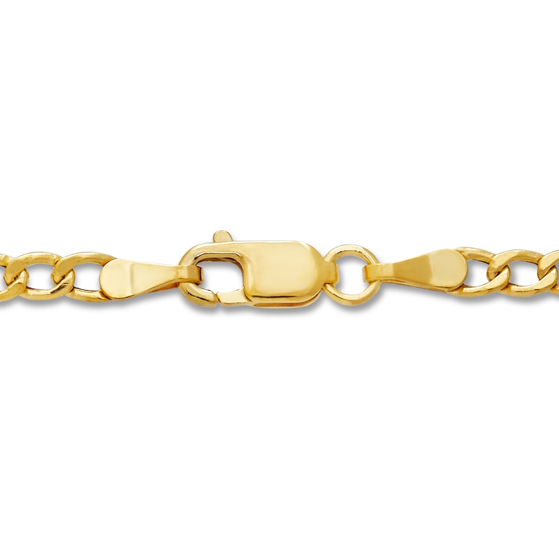 Main Image 2 of Figaro Chain Hollow 14K Yellow Gold 22&quot;