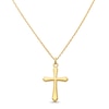 Thumbnail Image 1 of Children's Cross Necklace 14K Yellow Gold 15&quot;