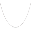 Thumbnail Image 2 of 0.7mm Box Chain Necklace Solid 14K White Gold 16&quot;