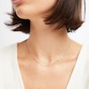 Thumbnail Image 3 of 0.7mm Box Chain Necklace Solid 14K White Gold 16&quot;