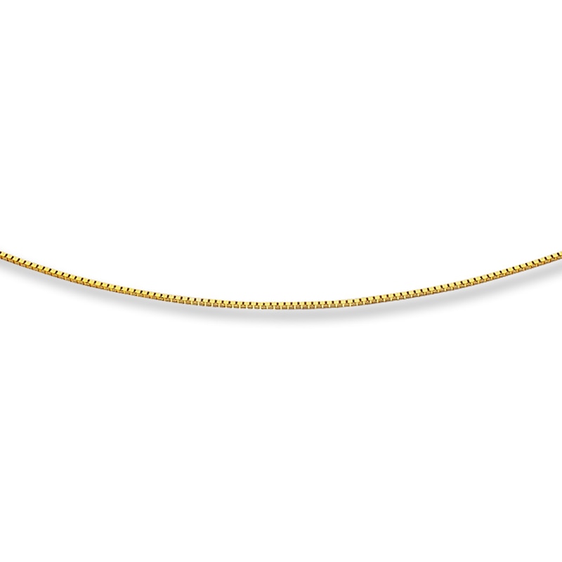 Solid Box Chain 14K Yellow Gold 20"