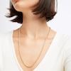 Thumbnail Image 3 of Box Chain Necklace Hollow 10K Yellow Gold 24&quot;