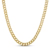 Thumbnail Image 1 of Italian Flat Curb Chain Necklace Solid 10K Yellow Gold 24&quot;