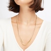 Thumbnail Image 3 of Curb Chain Necklace Hollow 14K Yellow Gold 24&quot;