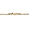 Solid Curb Chain Necklace 14K Yellow Gold 18"
