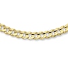 Solid Curb Link Chain 10K Yellow Gold 22"