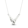 Thumbnail Image 3 of Love + Be Loved Diamond Necklace 1/6 ct tw 10K White Gold 18&quot;