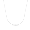 Cable Chain Necklace 14K White Gold 18"