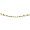 Solid Figaro Link Chain 14K Yellow Gold 20" Length