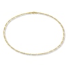 Solid Figaro Link Chain 14K Yellow Gold 20" Length