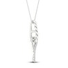 Thumbnail Image 3 of Love + Be Loved Diamond Necklace 1/10 ct tw 10K White Gold 18&quot;
