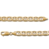 Solid Mariner Link Chain 10K Yellow Gold 24"