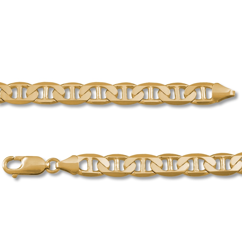 Main Image 2 of Mariner Link Chain Solid 10K Yellow Gold 24&quot;