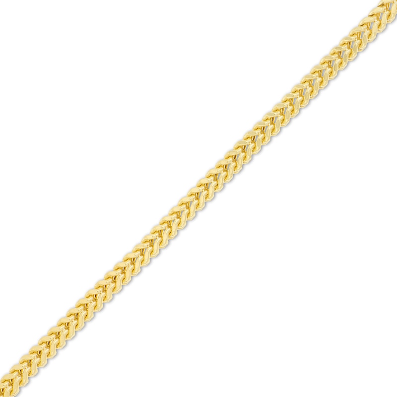 Hollow Franco Necklace 14K Yellow Gold 24"