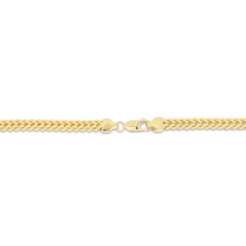 Hollow Franco Necklace 14K Yellow Gold 24"