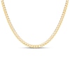 Cuban Curb Chain Necklace 14K Yellow Gold 24" Length