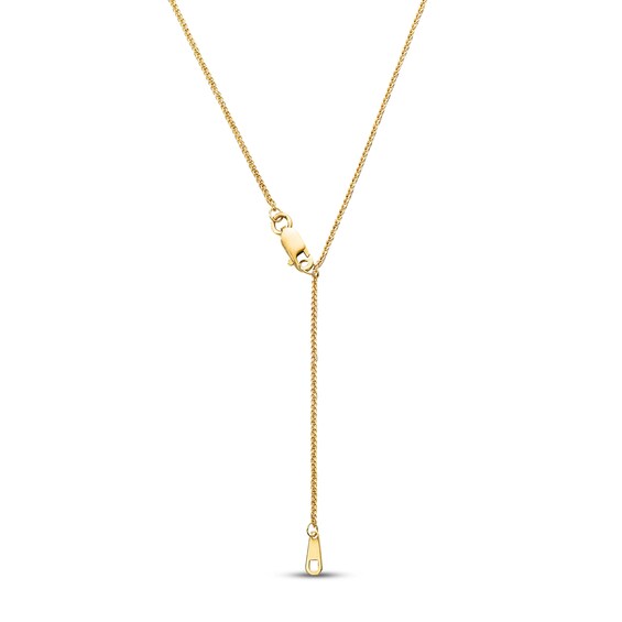 Wheat Chain Necklace Solid 14K Yellow Gold