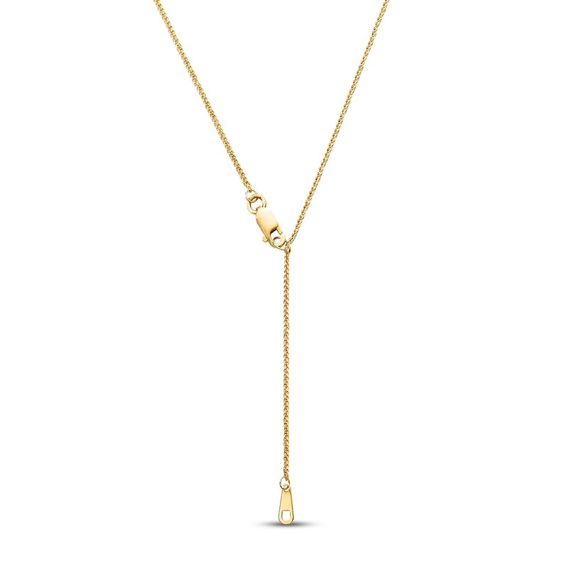 Main Image 1 of Wheat Chain Necklace Solid 14K Yellow Gold