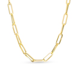 Paperclip Necklace 10K Yellow Gold 18&quot;