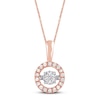 Thumbnail Image 1 of Unstoppable Love Diamond Necklace 1/2 ct tw 10K Rose Gold 19&quot;
