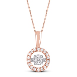 Unstoppable Love Diamond Necklace 1/2 ct tw 10K Rose Gold 19"