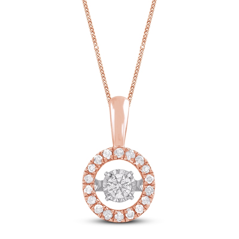 Unstoppable Love Diamond Necklace 1/2 ct tw 10K Rose Gold 19"