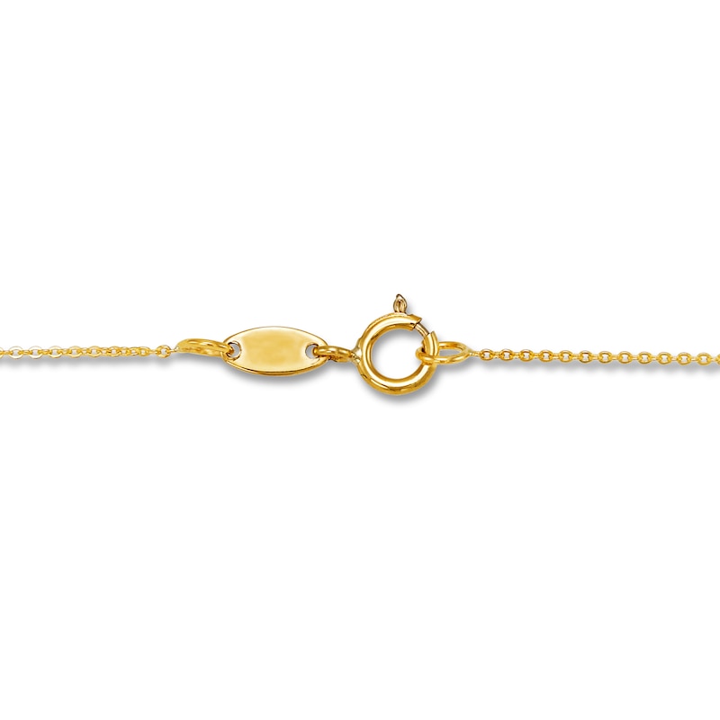 Main Image 2 of Interlocking Circle Necklace 10K Yellow Gold 18&quot;